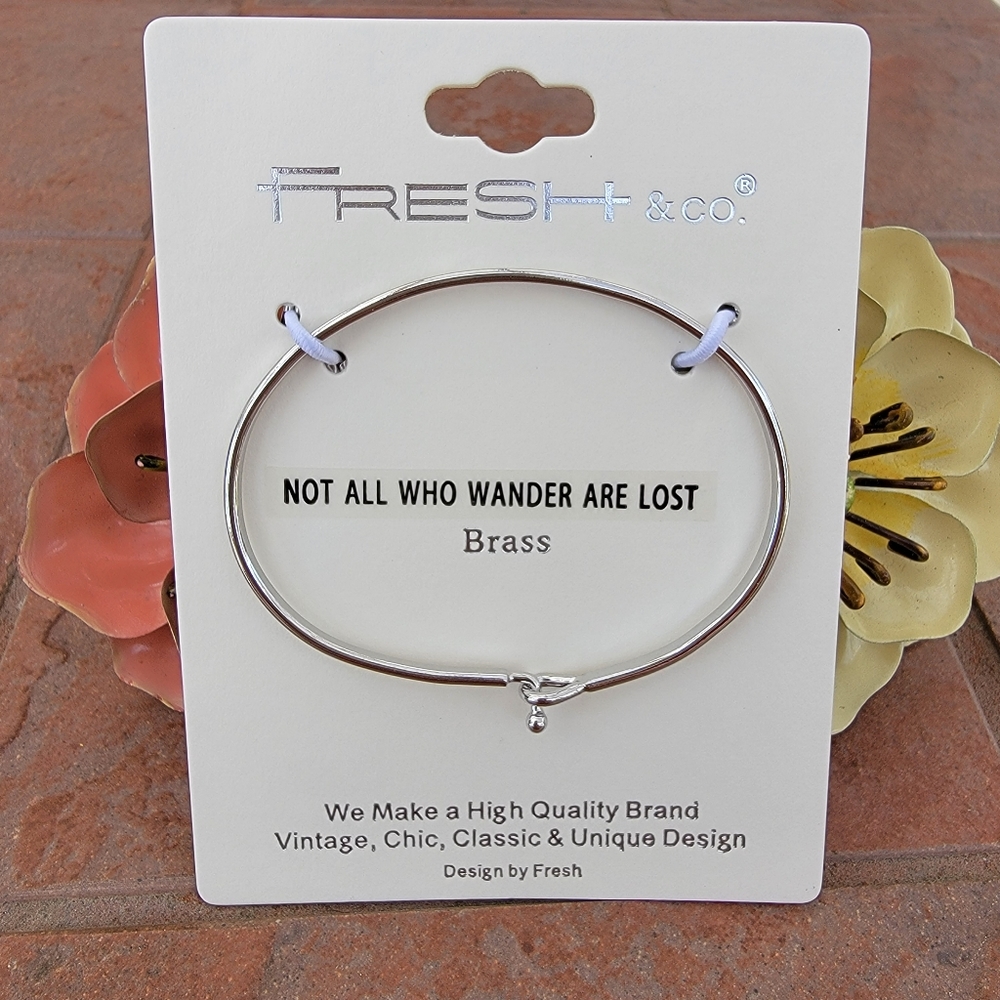 New Not All Who Wander Are Lost Bangle